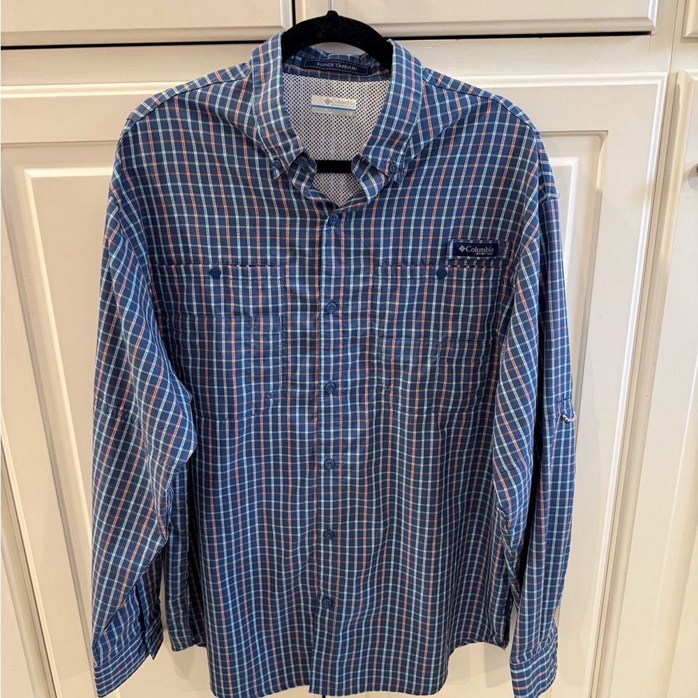 Columbia Men's Super Tamiami PFG Long-Sleeve Button-Up Shirt